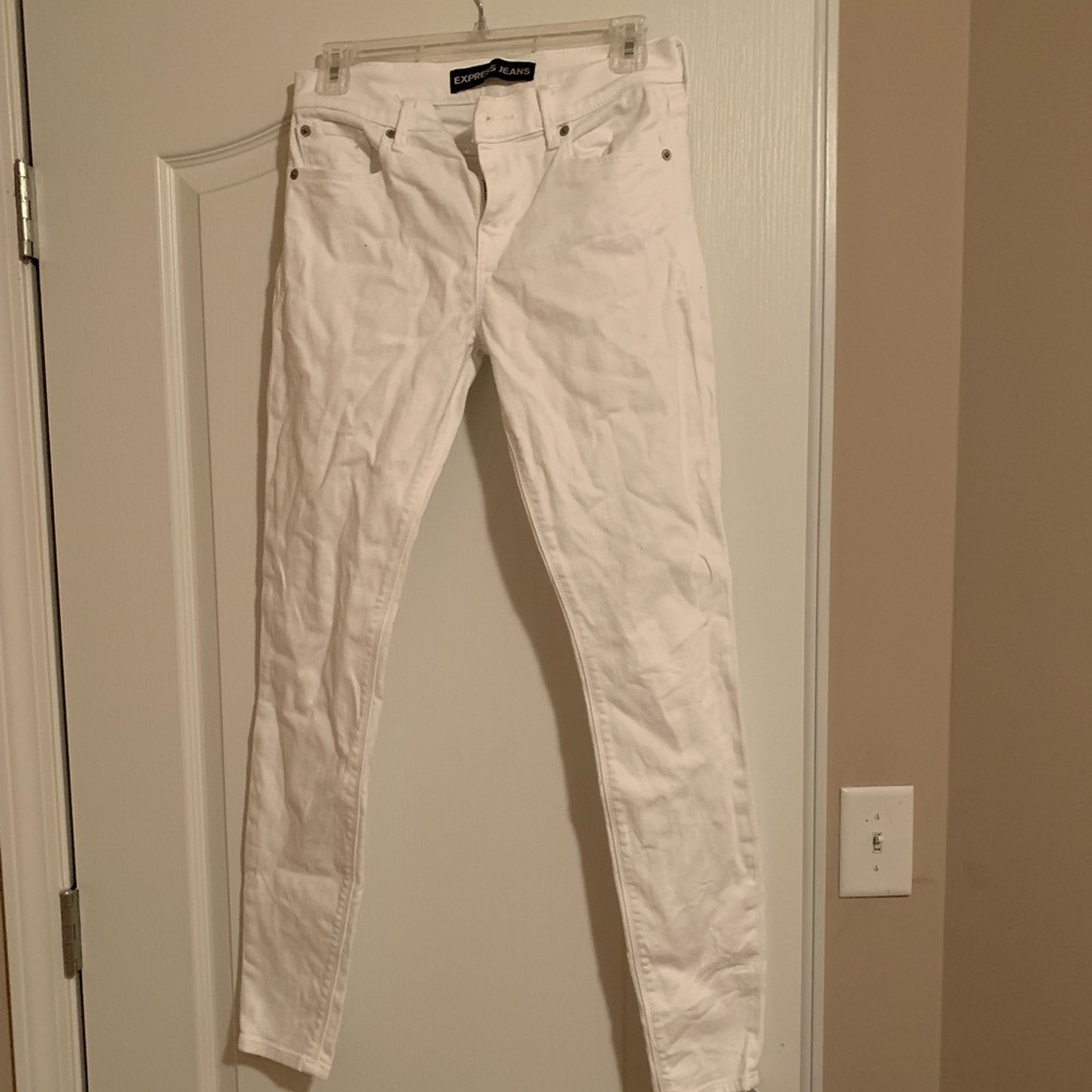 Express white legging jeans